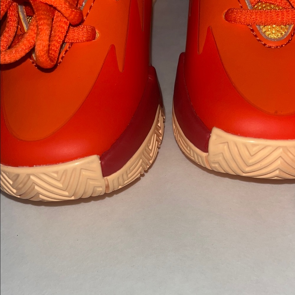 Adidas Kids' Orange and Black Sneakers - Picture 8 of 9
